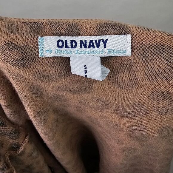 Old Navy Camel Leopard Print Button Up Cardigan - Picture 7 of 7